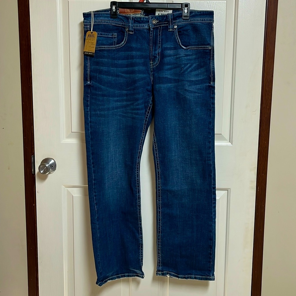 Axle Jeans Men’s Slim Boot Cut Size 36x32 NWT